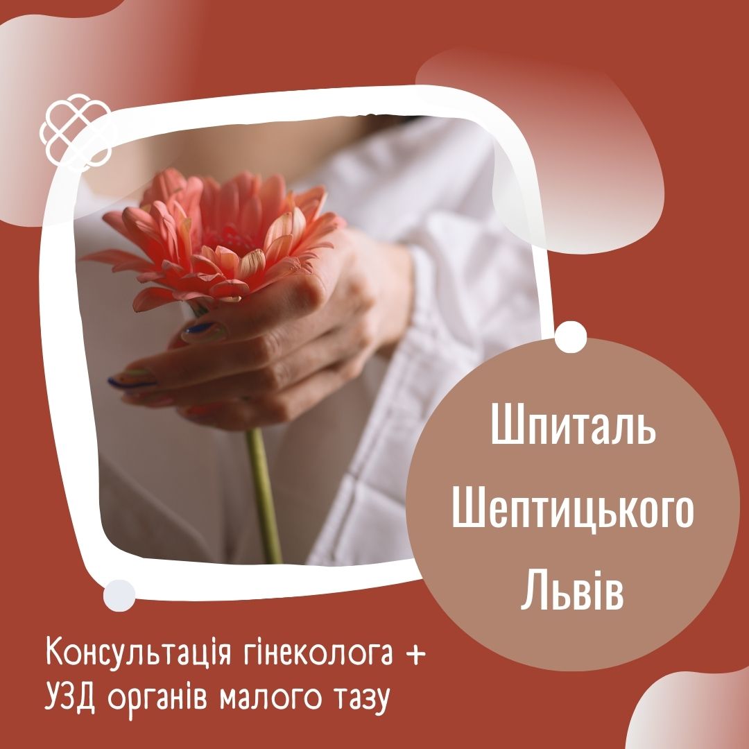 Консультація гінеколога + УЗД органів малого тазу у Шпиталі Шептицького Львів